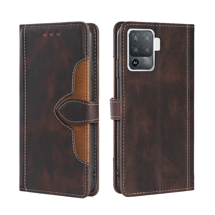 Skin Feel Straw Hat Magnetic Buckle Leather Phone Case, For OPPO F19 Pro / A94 4G / Reno5 F, For OPPO Find X3 / X3 Pro, For OPPO Find X5 Lite, For OPPO Find X5 Pro, For OPPO K9s / Realme Q3s, For OPPO Reno3 A JP Version