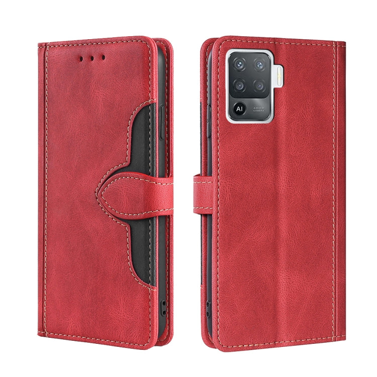 Skin Feel Straw Hat Magnetic Buckle Leather Phone Case, For OPPO F19 Pro / A94 4G / Reno5 F, For OPPO Find X3 / X3 Pro, For OPPO Find X5 Lite, For OPPO Find X5 Pro, For OPPO K9s / Realme Q3s, For OPPO Reno3 A JP Version