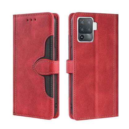 Skin Feel Straw Hat Magnetic Buckle Leather Phone Case, For OPPO F19 Pro / A94 4G / Reno5 F, For OPPO Find X3 / X3 Pro, For OPPO Find X5 Lite, For OPPO Find X5 Pro, For OPPO K9s / Realme Q3s, For OPPO Reno3 A JP Version