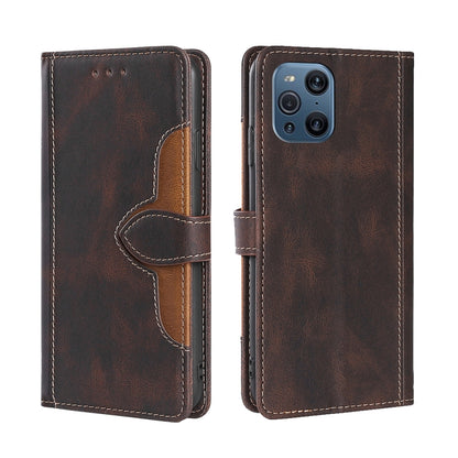 Skin Feel Straw Hat Magnetic Buckle Leather Phone Case, For OPPO F19 Pro / A94 4G / Reno5 F, For OPPO Find X3 / X3 Pro, For OPPO Find X5 Lite, For OPPO Find X5 Pro, For OPPO K9s / Realme Q3s, For OPPO Reno3 A JP Version