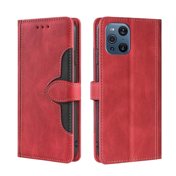Skin Feel Straw Hat Magnetic Buckle Leather Phone Case, For OPPO F19 Pro / A94 4G / Reno5 F, For OPPO Find X3 / X3 Pro, For OPPO Find X5 Lite, For OPPO Find X5 Pro, For OPPO K9s / Realme Q3s, For OPPO Reno3 A JP Version