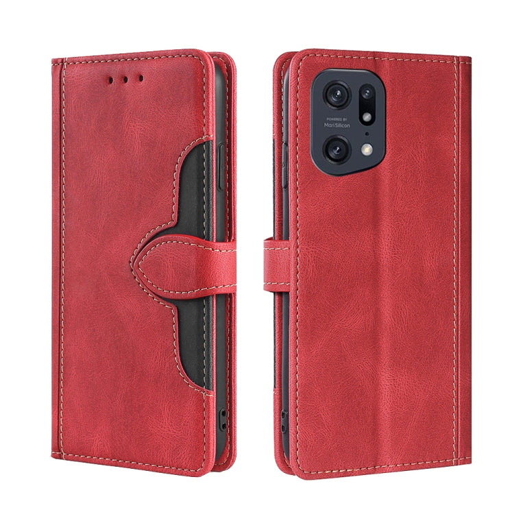 Skin Feel Straw Hat Magnetic Buckle Leather Phone Case, For OPPO F19 Pro / A94 4G / Reno5 F, For OPPO Find X3 / X3 Pro, For OPPO Find X5 Lite, For OPPO Find X5 Pro, For OPPO K9s / Realme Q3s, For OPPO Reno3 A JP Version