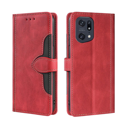 Skin Feel Straw Hat Magnetic Buckle Leather Phone Case, For OPPO F19 Pro / A94 4G / Reno5 F, For OPPO Find X3 / X3 Pro, For OPPO Find X5 Lite, For OPPO Find X5 Pro, For OPPO K9s / Realme Q3s, For OPPO Reno3 A JP Version