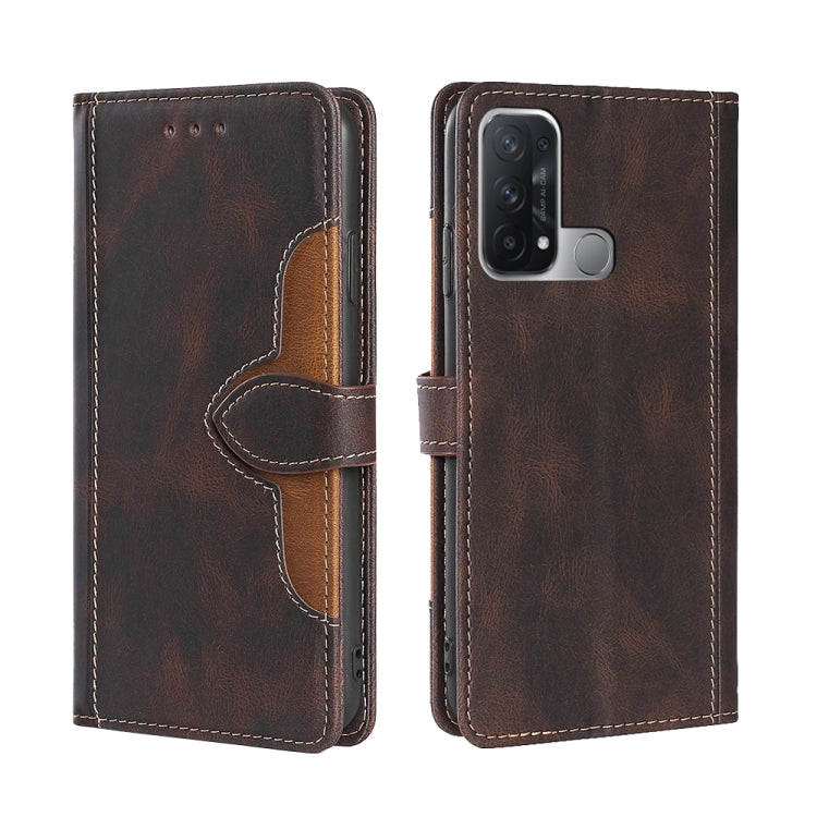 Skin Feel Straw Hat Magnetic Buckle Leather Phone Case, For OPPO Reno5 Pro+ 5G / Find X3 Neo, For OPPO Reno5 A, For OPPO Reno6, For OPPO Reno6 4G, For OPPO Reno6 Pro, For OPPO Reno6 Pro+