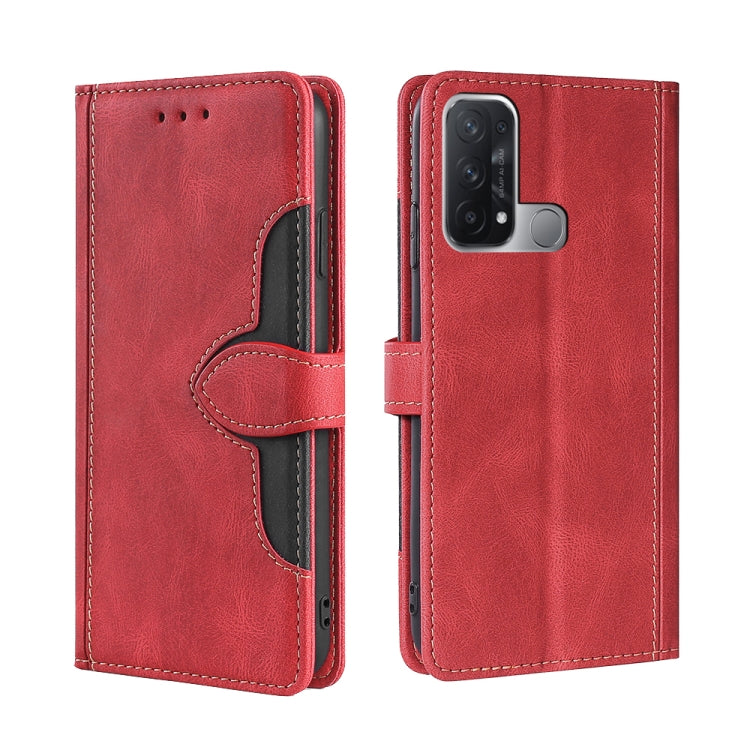 Skin Feel Straw Hat Magnetic Buckle Leather Phone Case, For OPPO Reno5 Pro+ 5G / Find X3 Neo, For OPPO Reno5 A, For OPPO Reno6, For OPPO Reno6 4G, For OPPO Reno6 Pro, For OPPO Reno6 Pro+