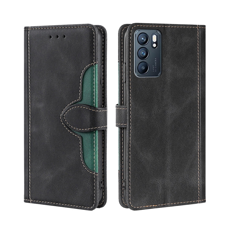 Skin Feel Straw Hat Magnetic Buckle Leather Phone Case, For OPPO Reno5 Pro+ 5G / Find X3 Neo, For OPPO Reno5 A, For OPPO Reno6, For OPPO Reno6 4G, For OPPO Reno6 Pro, For OPPO Reno6 Pro+
