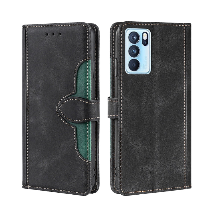 Skin Feel Straw Hat Magnetic Buckle Leather Phone Case, For OPPO Reno5 Pro+ 5G / Find X3 Neo, For OPPO Reno5 A, For OPPO Reno6, For OPPO Reno6 4G, For OPPO Reno6 Pro, For OPPO Reno6 Pro+