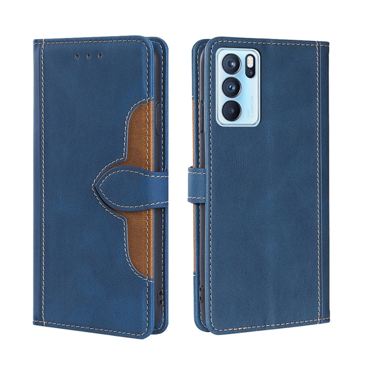 Skin Feel Straw Hat Magnetic Buckle Leather Phone Case, For OPPO Reno5 Pro+ 5G / Find X3 Neo, For OPPO Reno5 A, For OPPO Reno6, For OPPO Reno6 4G, For OPPO Reno6 Pro, For OPPO Reno6 Pro+