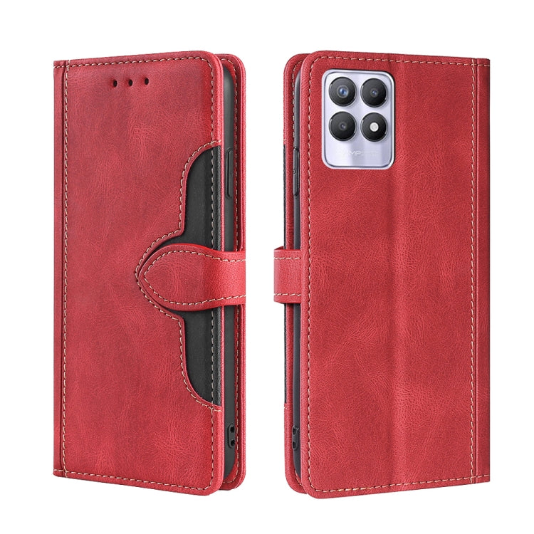 Skin Feel Straw Hat Magnetic Buckle Leather Phone Case, For OPPO Reno7 5G, For OPPO Reno7 Pro 5G, For OPPO Realme 8i, For OPPO Realme 9 Pro, For OPPO Realme 9 Pro+, For OPPO Realme 9i / A36 4G /A96 4G /K10 4G /A76 4G