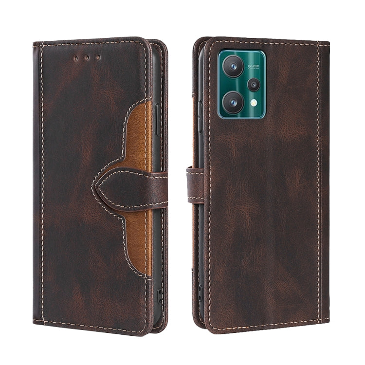 Skin Feel Straw Hat Magnetic Buckle Leather Phone Case, For OPPO Reno7 5G, For OPPO Reno7 Pro 5G, For OPPO Realme 8i, For OPPO Realme 9 Pro, For OPPO Realme 9 Pro+, For OPPO Realme 9i / A36 4G /A96 4G /K10 4G /A76 4G