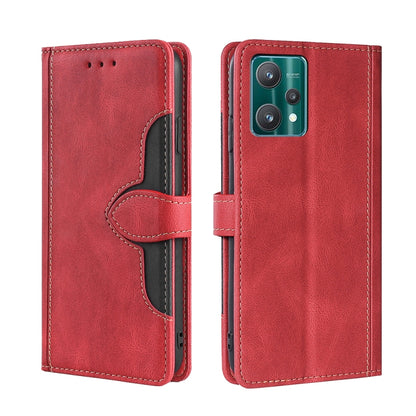 Skin Feel Straw Hat Magnetic Buckle Leather Phone Case, For OPPO Reno7 5G, For OPPO Reno7 Pro 5G, For OPPO Realme 8i, For OPPO Realme 9 Pro, For OPPO Realme 9 Pro+, For OPPO Realme 9i / A36 4G /A96 4G /K10 4G /A76 4G