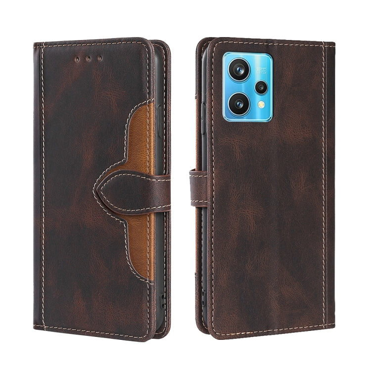 Skin Feel Straw Hat Magnetic Buckle Leather Phone Case, For OPPO Reno7 5G, For OPPO Reno7 Pro 5G, For OPPO Realme 8i, For OPPO Realme 9 Pro, For OPPO Realme 9 Pro+, For OPPO Realme 9i / A36 4G /A96 4G /K10 4G /A76 4G
