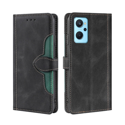 Skin Feel Straw Hat Magnetic Buckle Leather Phone Case, For OPPO Reno7 5G, For OPPO Reno7 Pro 5G, For OPPO Realme 8i, For OPPO Realme 9 Pro, For OPPO Realme 9 Pro+, For OPPO Realme 9i / A36 4G /A96 4G /K10 4G /A76 4G