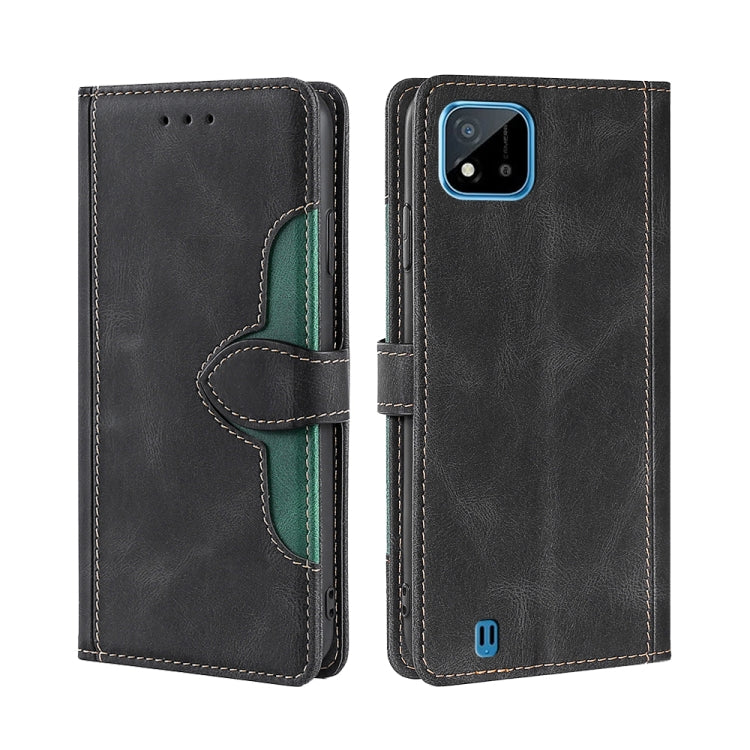 Skin Feel Straw Hat Magnetic Buckle Leather Phone Case, For OPPO Realme C12 / Narzo 20, For OPPO Realme C20, For OPPO Realme C21, For OPPO Realme C21Y, For OPPO Realme GT Neo2 5G, For OPPO Realme GT Master / Q3 Pro