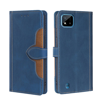 Skin Feel Straw Hat Magnetic Buckle Leather Phone Case, For OPPO Realme C12 / Narzo 20, For OPPO Realme C20, For OPPO Realme C21, For OPPO Realme C21Y, For OPPO Realme GT Neo2 5G, For OPPO Realme GT Master / Q3 Pro