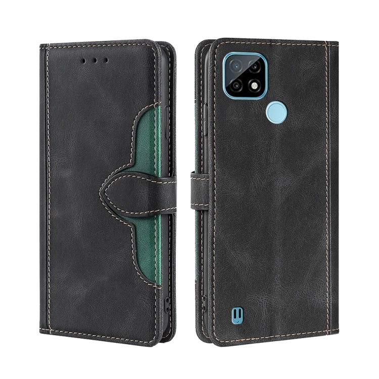 Skin Feel Straw Hat Magnetic Buckle Leather Phone Case, For OPPO Realme C12 / Narzo 20, For OPPO Realme C20, For OPPO Realme C21, For OPPO Realme C21Y, For OPPO Realme GT Neo2 5G, For OPPO Realme GT Master / Q3 Pro