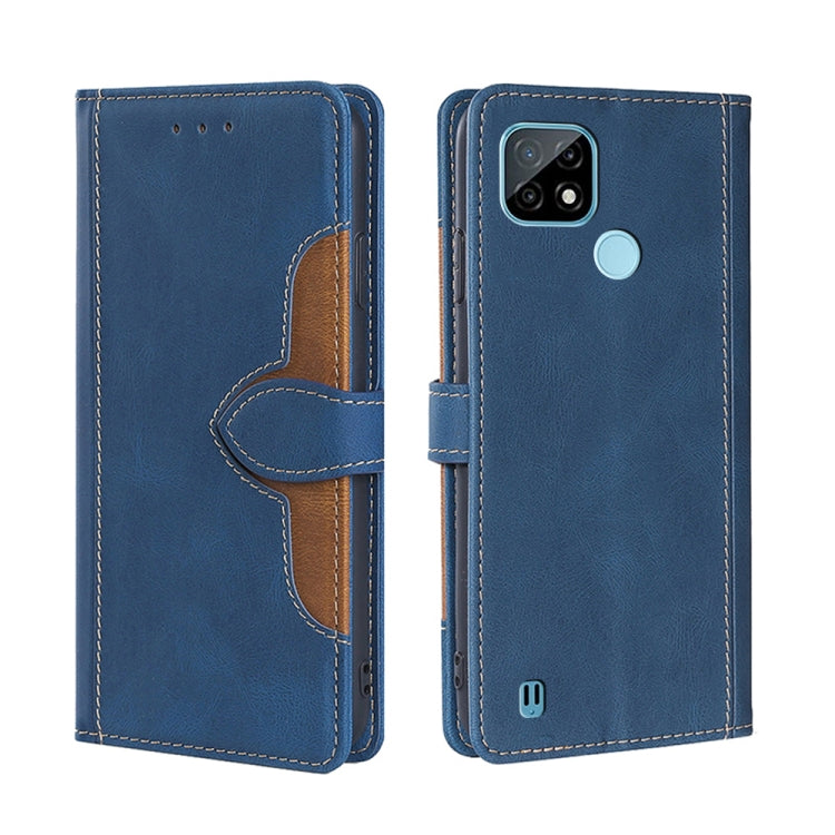 Skin Feel Straw Hat Magnetic Buckle Leather Phone Case, For OPPO Realme C12 / Narzo 20, For OPPO Realme C20, For OPPO Realme C21, For OPPO Realme C21Y, For OPPO Realme GT Neo2 5G, For OPPO Realme GT Master / Q3 Pro