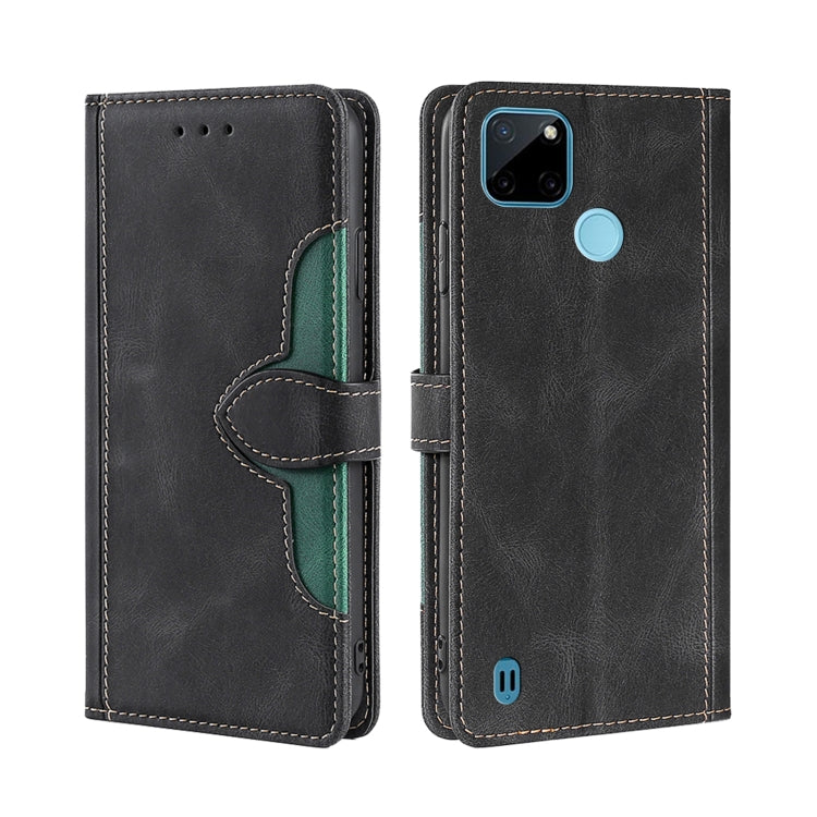 Skin Feel Straw Hat Magnetic Buckle Leather Phone Case, For OPPO Realme C12 / Narzo 20, For OPPO Realme C20, For OPPO Realme C21, For OPPO Realme C21Y, For OPPO Realme GT Neo2 5G, For OPPO Realme GT Master / Q3 Pro