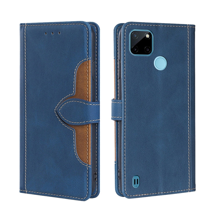 Skin Feel Straw Hat Magnetic Buckle Leather Phone Case, For OPPO Realme C12 / Narzo 20, For OPPO Realme C20, For OPPO Realme C21, For OPPO Realme C21Y, For OPPO Realme GT Neo2 5G, For OPPO Realme GT Master / Q3 Pro
