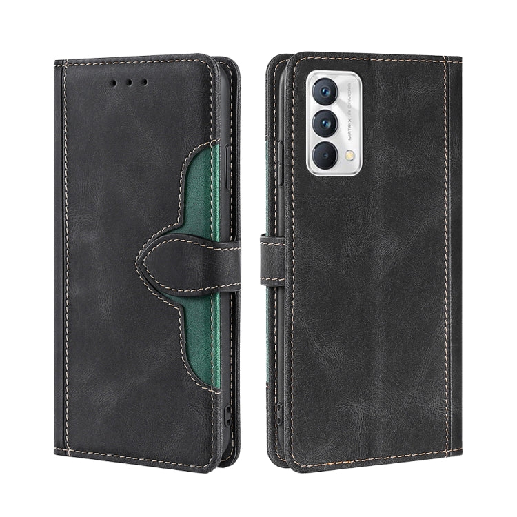 Skin Feel Straw Hat Magnetic Buckle Leather Phone Case, For OPPO Realme C12 / Narzo 20, For OPPO Realme C20, For OPPO Realme C21, For OPPO Realme C21Y, For OPPO Realme GT Neo2 5G, For OPPO Realme GT Master / Q3 Pro