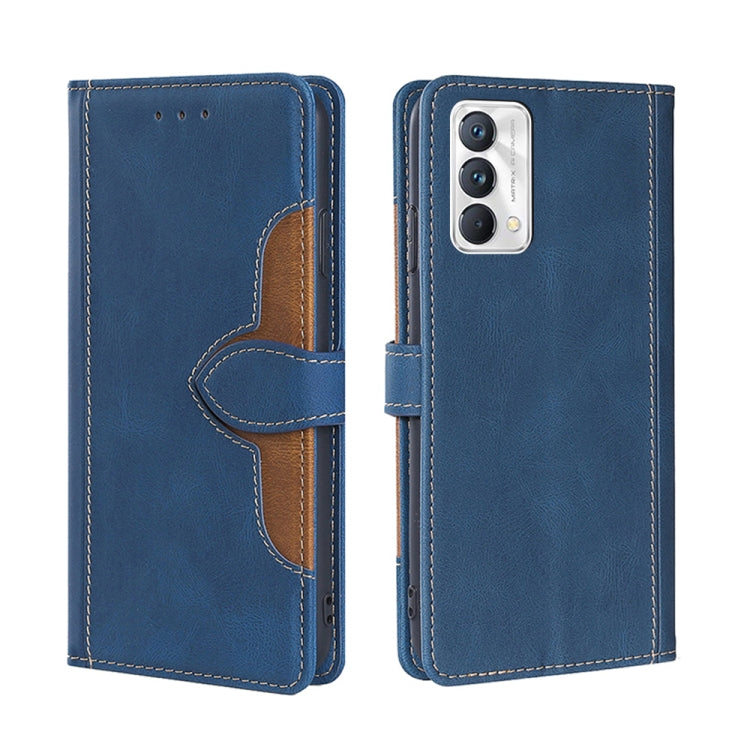 Skin Feel Straw Hat Magnetic Buckle Leather Phone Case, For OPPO Realme C12 / Narzo 20, For OPPO Realme C20, For OPPO Realme C21, For OPPO Realme C21Y, For OPPO Realme GT Neo2 5G, For OPPO Realme GT Master / Q3 Pro