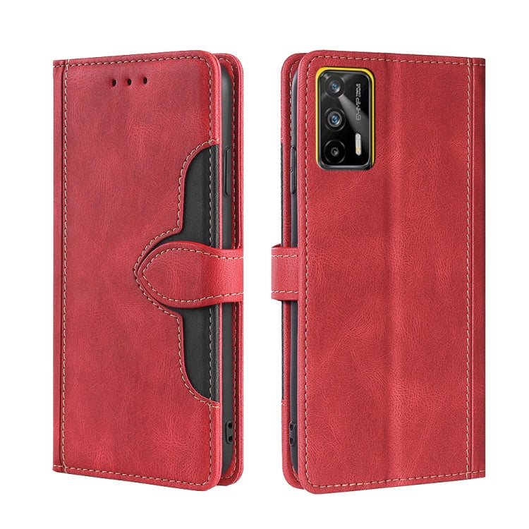 Skin Feel Straw Hat Magnetic Buckle Leather Phone Case, For OPPO Realme GT / Q3 Pro 5G, For OPPO Realme GT Explorer Master, For OPPO Realme Narzo 50A, For OPPO Realme 8 5G / Realme V13 5G