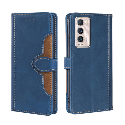 Skin Feel Straw Hat Magnetic Buckle Leather Phone Case, For OPPO Realme GT / Q3 Pro 5G, For OPPO Realme GT Explorer Master, For OPPO Realme Narzo 50A, For OPPO Realme 8 5G / Realme V13 5G