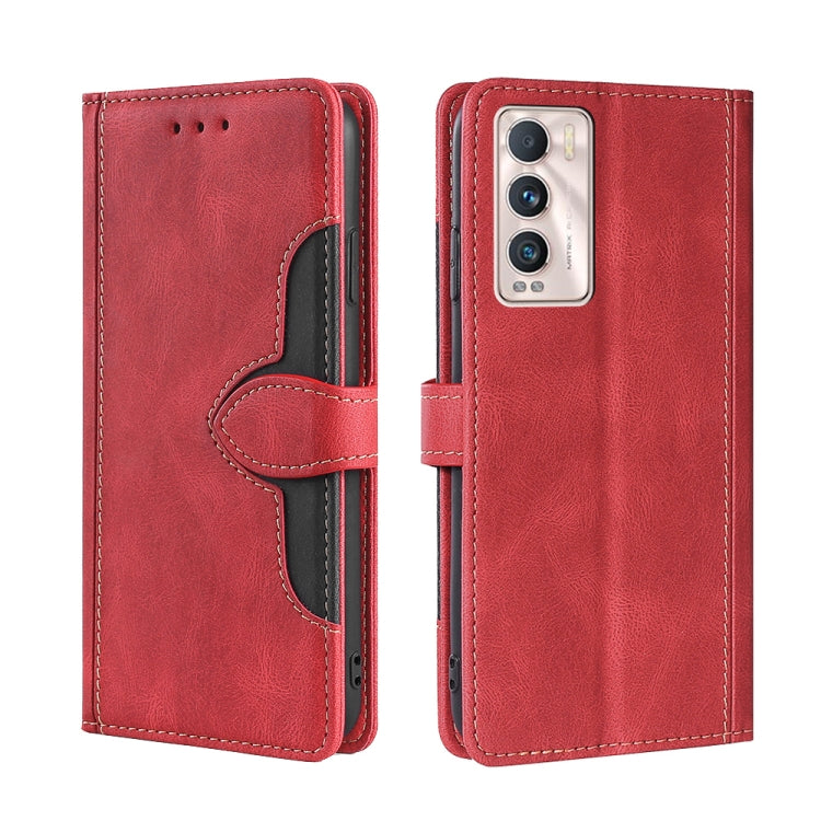 Skin Feel Straw Hat Magnetic Buckle Leather Phone Case, For OPPO Realme GT / Q3 Pro 5G, For OPPO Realme GT Explorer Master, For OPPO Realme Narzo 50A, For OPPO Realme 8 5G / Realme V13 5G