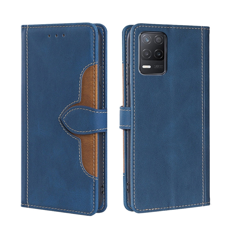 Skin Feel Straw Hat Magnetic Buckle Leather Phone Case, For OPPO Realme GT / Q3 Pro 5G, For OPPO Realme GT Explorer Master, For OPPO Realme Narzo 50A, For OPPO Realme 8 5G / Realme V13 5G
