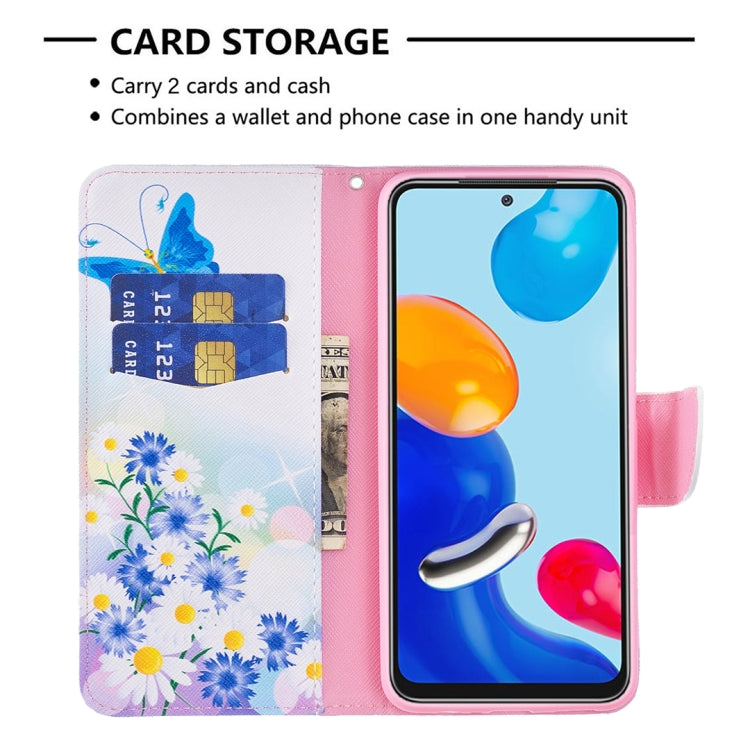 Colored Drawing Pattern Leather Phone Case, For Xiaomi Redmi Note 11 International Version
