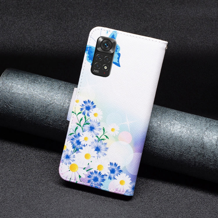 Colored Drawing Pattern Leather Phone Case, For Xiaomi Redmi Note 11 International Version