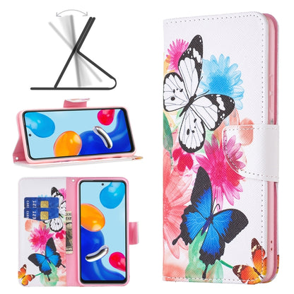 Colored Drawing Pattern Leather Phone Case, For Xiaomi Redmi Note 11 International Version