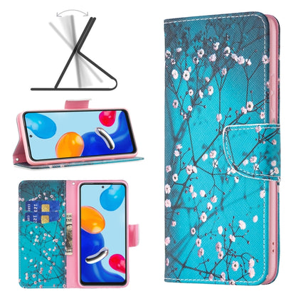 Colored Drawing Pattern Leather Phone Case, For Xiaomi Redmi Note 11 International Version