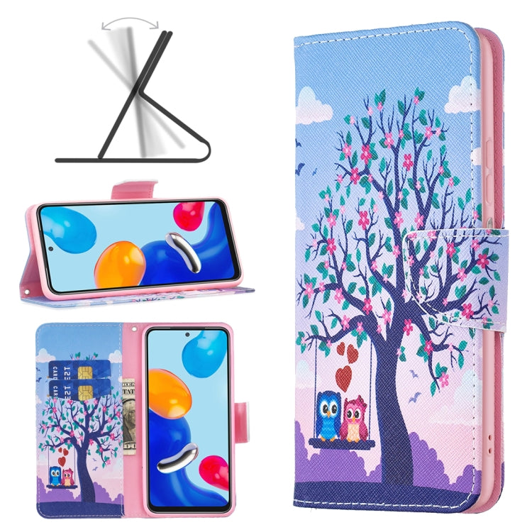 Colored Drawing Leather Phone Case, For Xiaomi Redmi Note 11 International Version