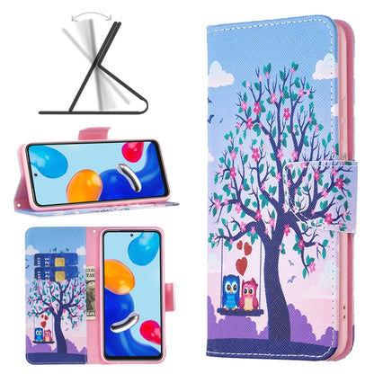 Colored Drawing Leather Phone Case, For Xiaomi Redmi Note 11 International Version