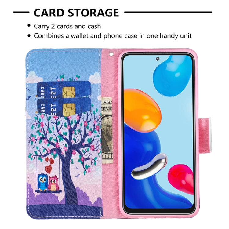Colored Drawing Leather Phone Case, For Xiaomi Redmi Note 11 International Version