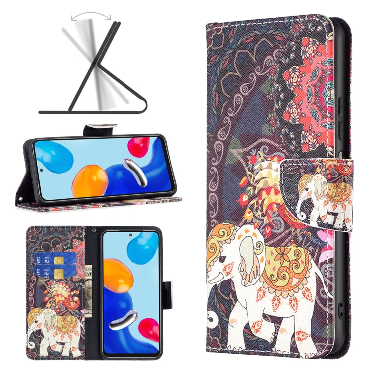 Colored Drawing Leather Phone Case, For Xiaomi Redmi Note 11 International Version