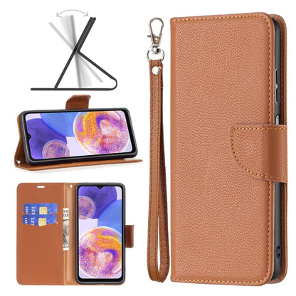 Litchi Texture Pure Color Leather Phone Case, For Xiaomi Redmi Note 11 Global, For Samsung Galaxy A23 5G