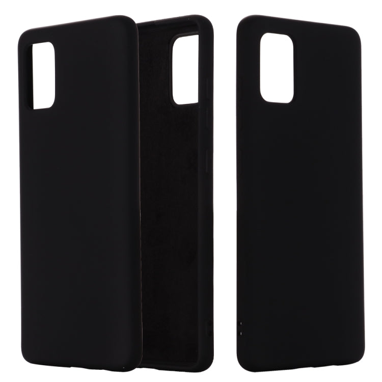 Solid Color Liquid Silicone Shockproof Full Coverage Protective Case, For Galaxy A71, For OnePlus 7T