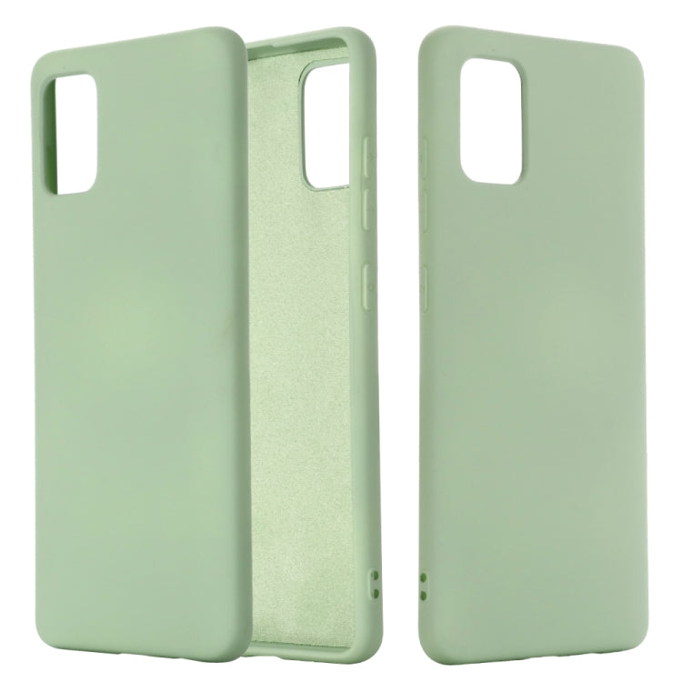 Solid Color Liquid Silicone Shockproof Full Coverage Protective Case, For Galaxy A71, For OnePlus 7T