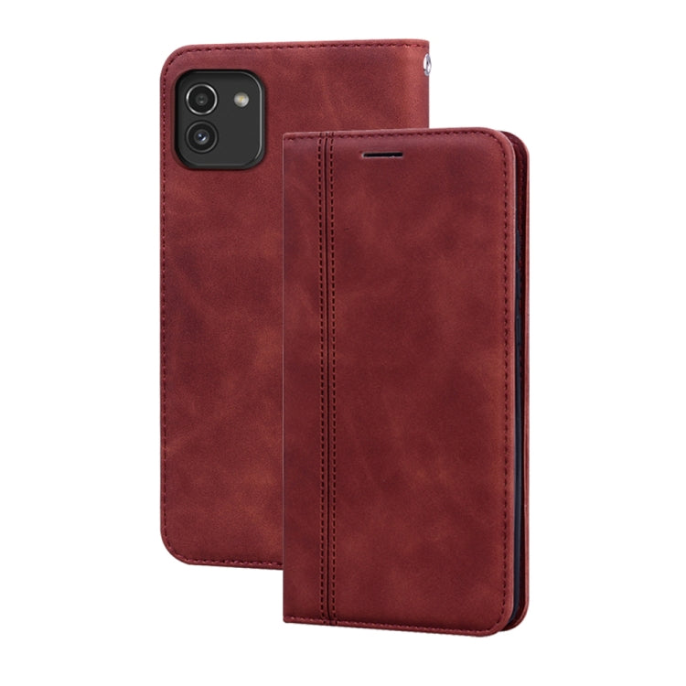 Frosted Business Magnetic Flip Leather Phone Case, For Xiaomi Redmi Note 11 / Note 11S, For Samsung Galaxy A03 Core, For Samsung Galaxy A03s 164mm, For Samsung Galaxy A03 164mm