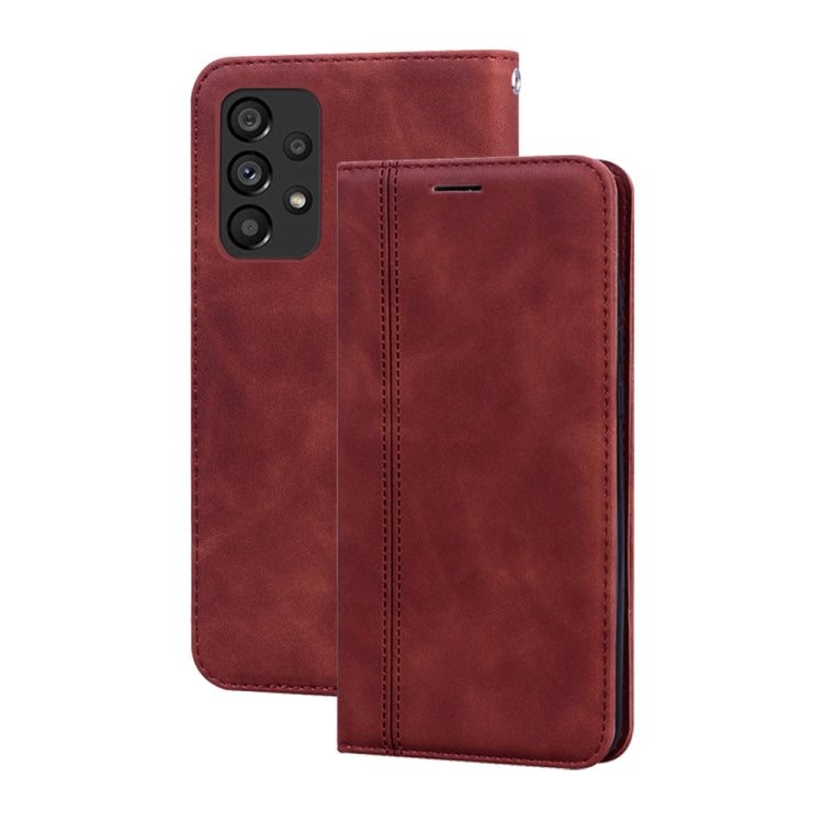 Frosted Business Magnetic Flip Leather Phone Case, For Samsung Galaxy A33 5G, For Samsung Galaxy A53 5G