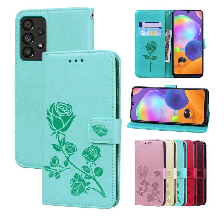 Rose Embossed Leather Phone Case, For Samsung Galaxy A53 5G, For Redmi Note 11 Global Version / Note 11S 4G Global Version