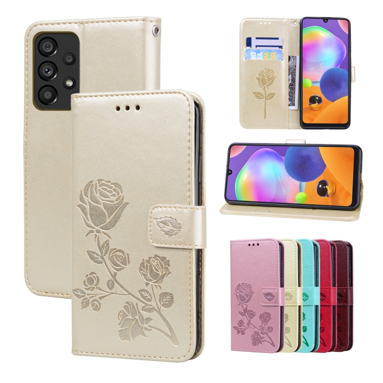 Rose Embossed Leather Phone Case, For Samsung Galaxy A53 5G, For Redmi Note 11 Global Version / Note 11S 4G Global Version