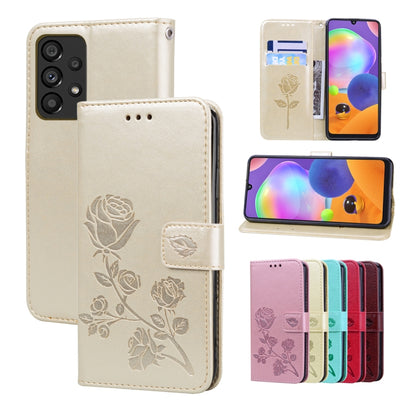 Rose Embossed Leather Phone Case, For Samsung Galaxy A53 5G, For Redmi Note 11 Global Version / Note 11S 4G Global Version