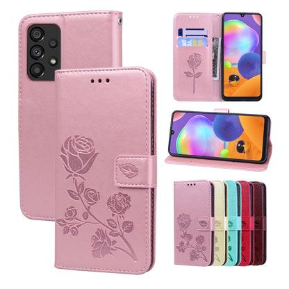 Rose Embossed Leather Phone Case, For Samsung Galaxy A53 5G, For Redmi Note 11 Global Version / Note 11S 4G Global Version