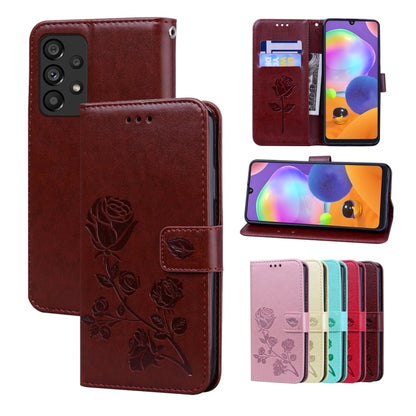 Rose Embossed Leather Phone Case, For Samsung Galaxy A53 5G, For Redmi Note 11 Global Version / Note 11S 4G Global Version