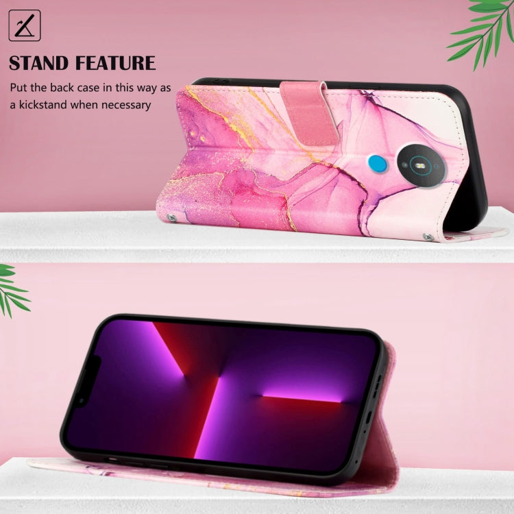 PT003 Marble Pattern Flip Leather Phone Case, For Nokia 1.4, For Nokia C01 Plus, For Nokia C20, For Nokia C20 Plus
