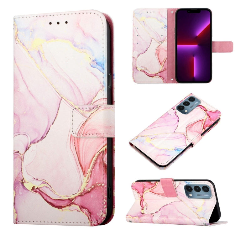 PT003 Marble Pattern Flip Leather Phone Case, For OnePlus Nord N200 5G & OPPO A74 5G, For OnePlus 10 Pro 5G