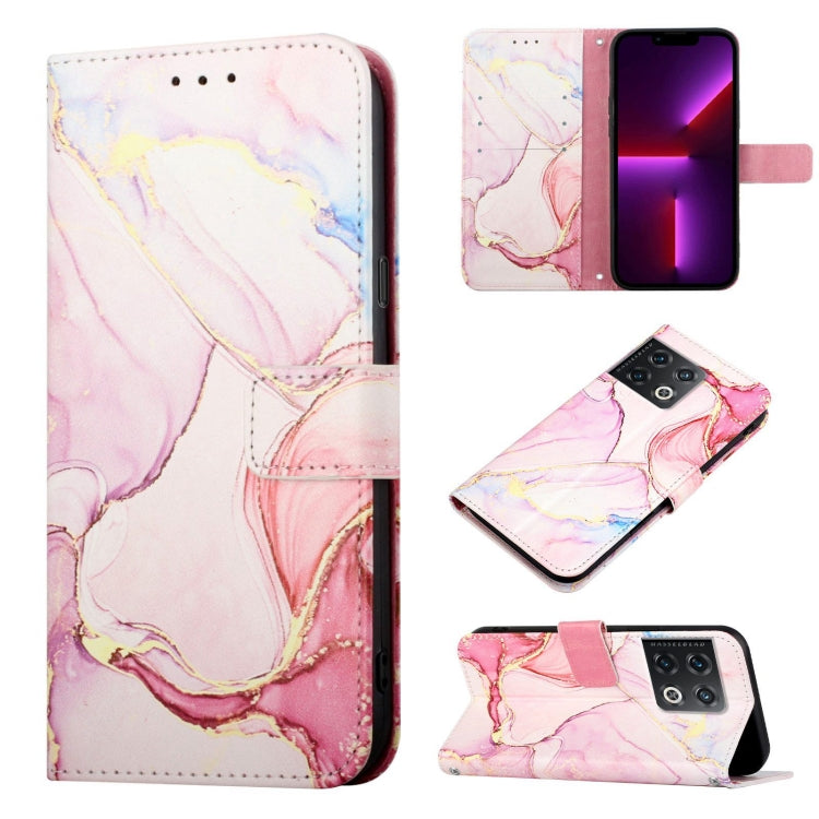 PT003 Marble Pattern Flip Leather Phone Case, For OnePlus Nord N200 5G & OPPO A74 5G, For OnePlus 10 Pro 5G